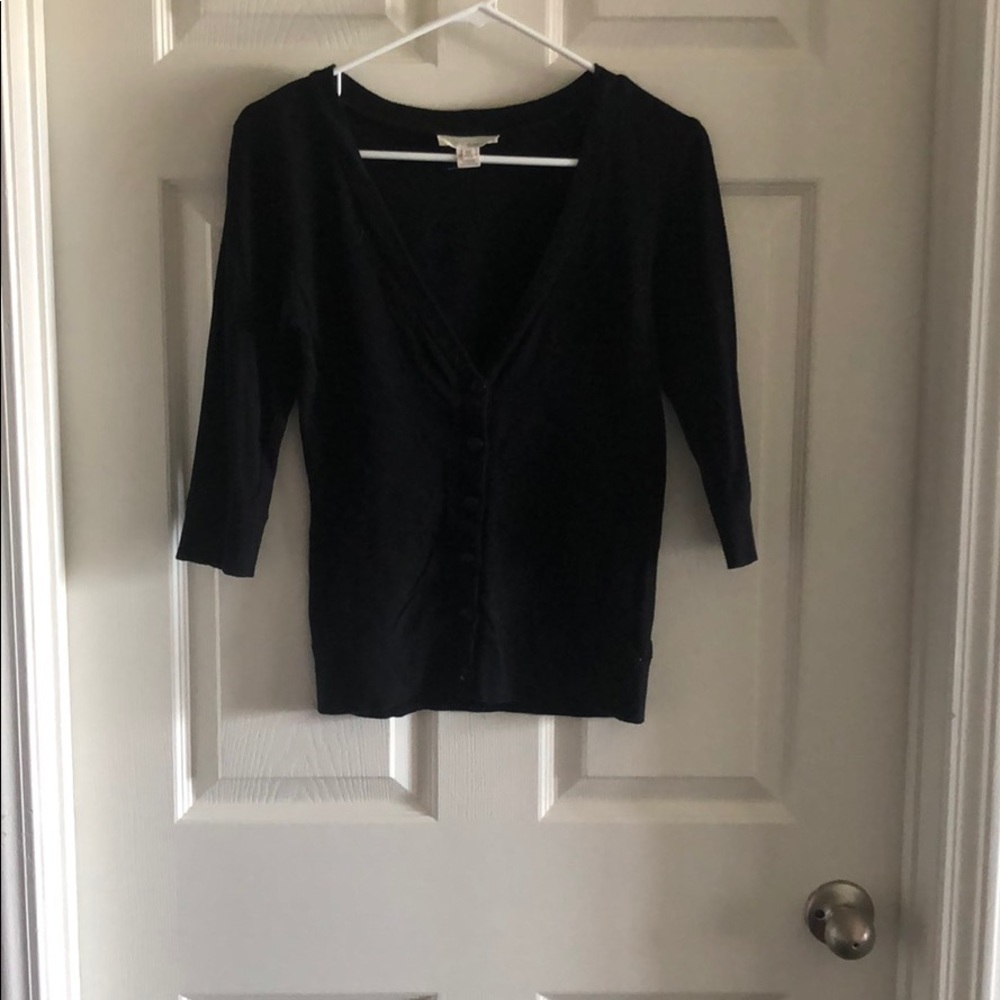Black Quarter Sleeve Sweater
